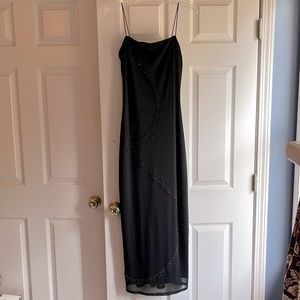 Byer Too! Black Spaghetti Strap Maxi Dress Size M